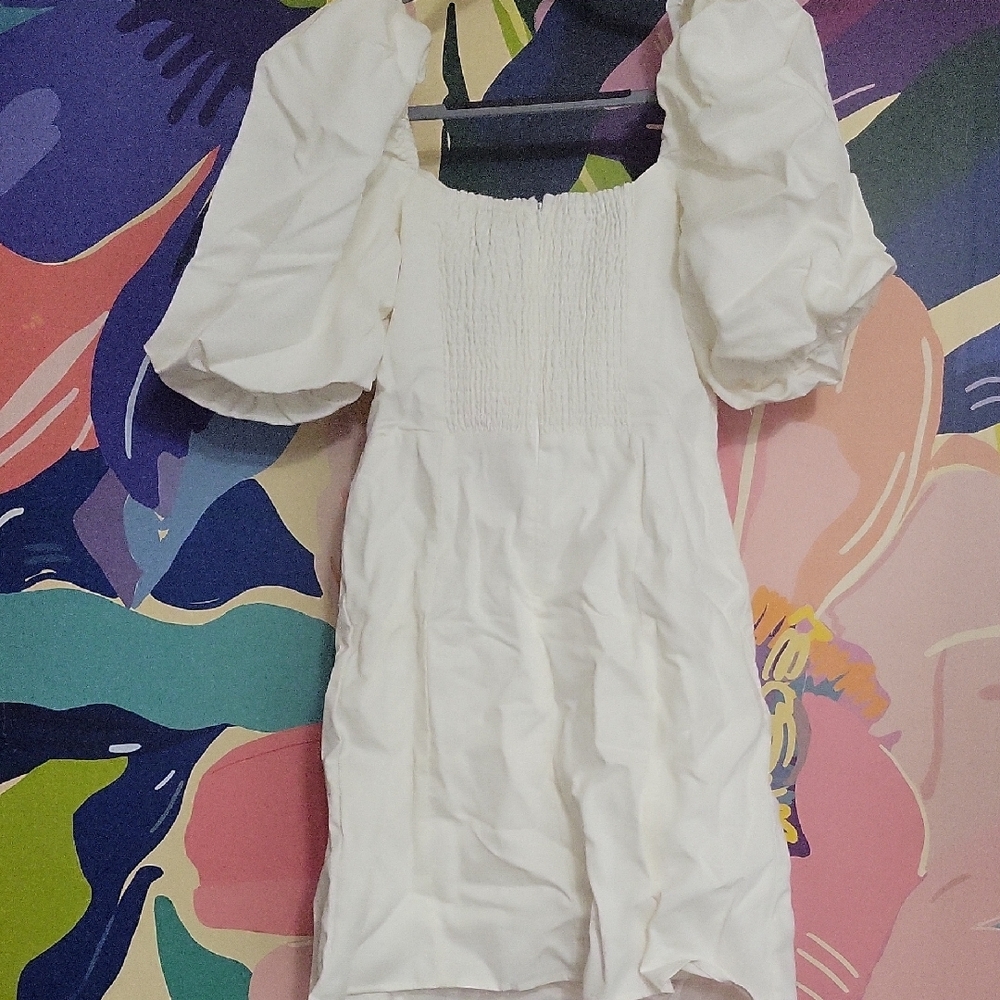 Rachel Parcell Cream Puff Sleeve Mini Dress - Picture 6 of 6